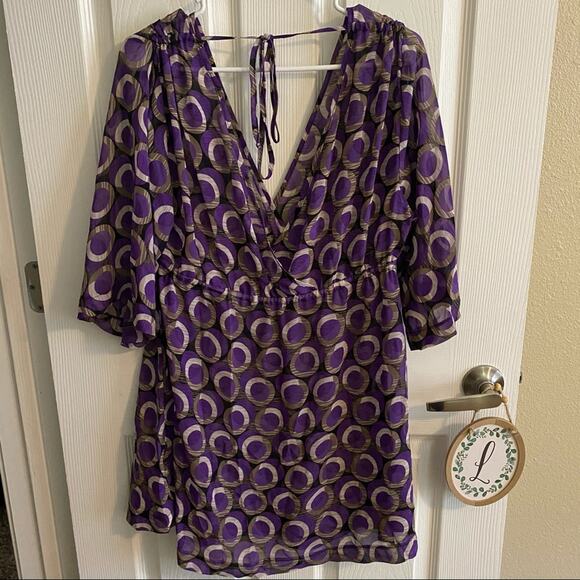 Kenneth Cole Sheer Swimsuit Cover Up Size Medium - Picture 7 of 7